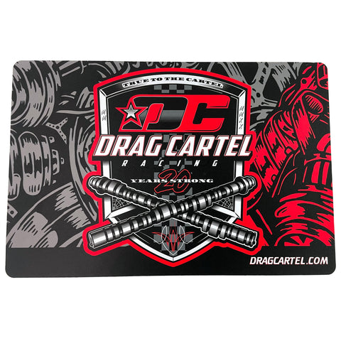 DRAG CARTEL OVERSIZED WORKSHOP COUNTER MAT 12 X 18