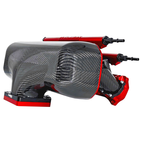 PRACWORKS K-SERIES CARBON FIBER DUAL "8" INJECTOR CENTERFEED INTAKE MANIFOLD