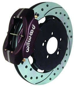 Wilwood Dynalite Big Brake Front Hat Kits 02-06 Rsx Black Caliper D/S Rotors 140-7014-D