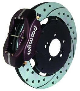 Wilwood Dynalite Big Brake Front Hat Kits 02-06 Rsx Black Caliper D/S Rotors 140-7014-D