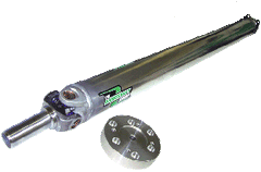 TOYOTA 93-98 Supra Turbo with TH400 Trans Conversion 1-Piece Pro-Series Chromoly Driveshaft with Aluminum Conversion Plate